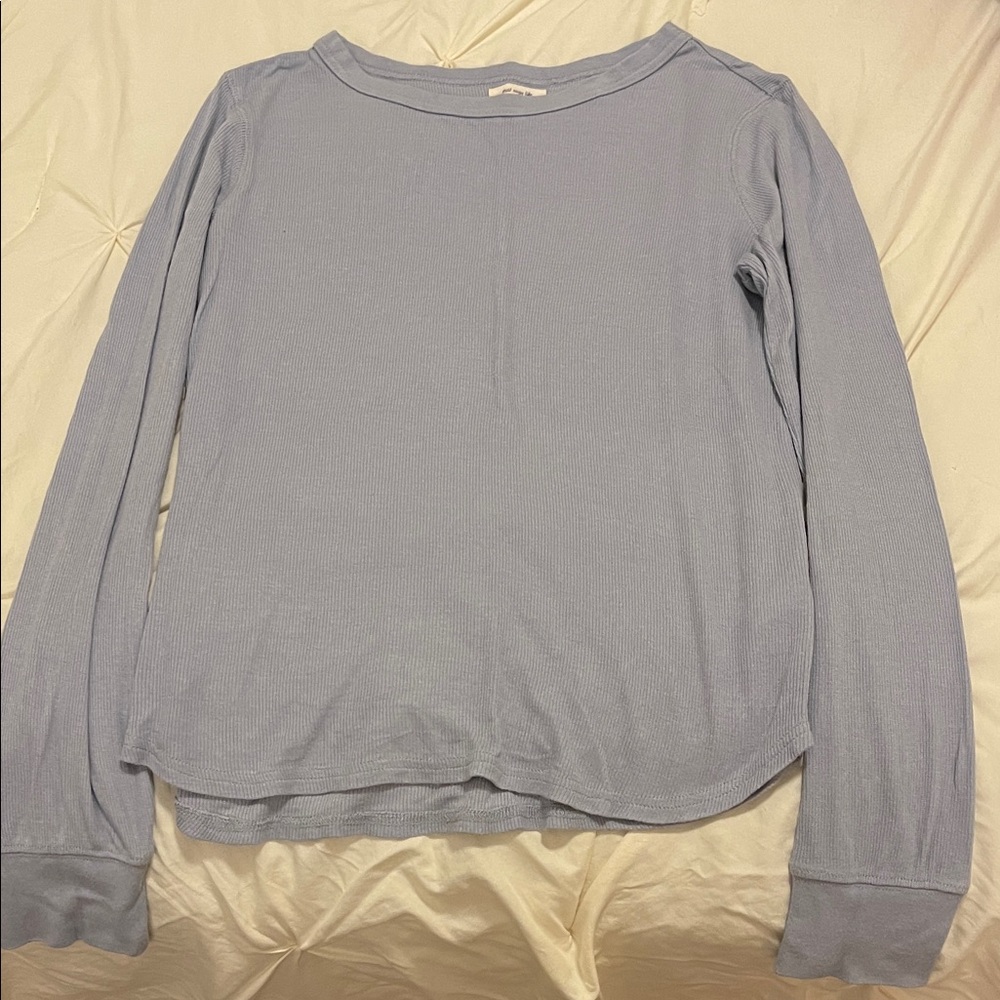 Thread & Supply Light Blue Long Sleeve Tee